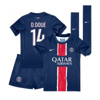 Paris Saint-Germain Desire Doue #14 Replica Home Minikit 2024-25 Short Sleeve (+ pants)